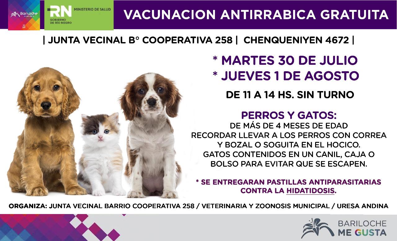 Campa&ntilde;a de vacunaci&oacute;n y desparasitaci&oacute;n en el B&deg; Cooperativa 258