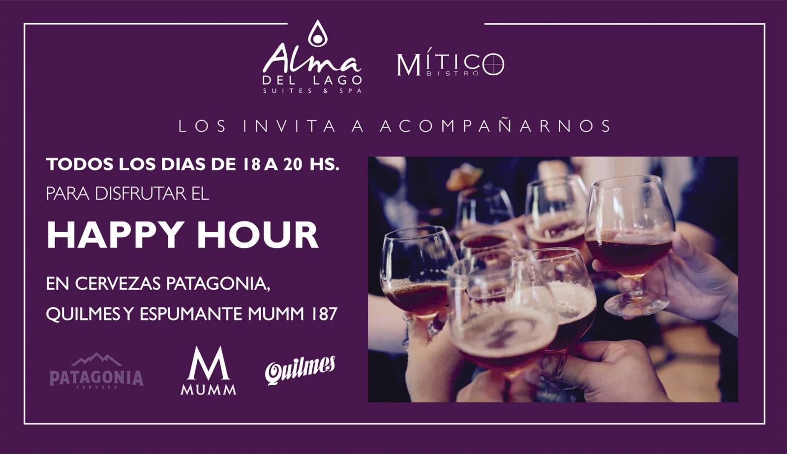 Happy Hour todos los d&iacute;as de 18 a 20 hs