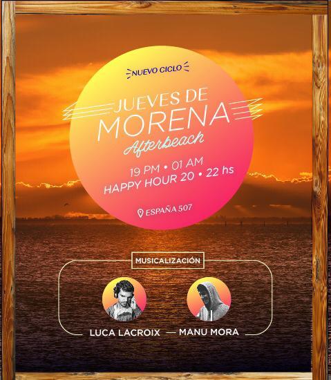 Morena After Beach + Happy Hour Especial