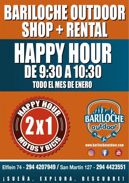 Happy Hour en Alquiler de motos y bicis