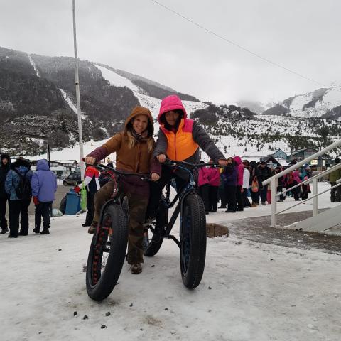 Fat Bikes en la base del Cerro Catedral