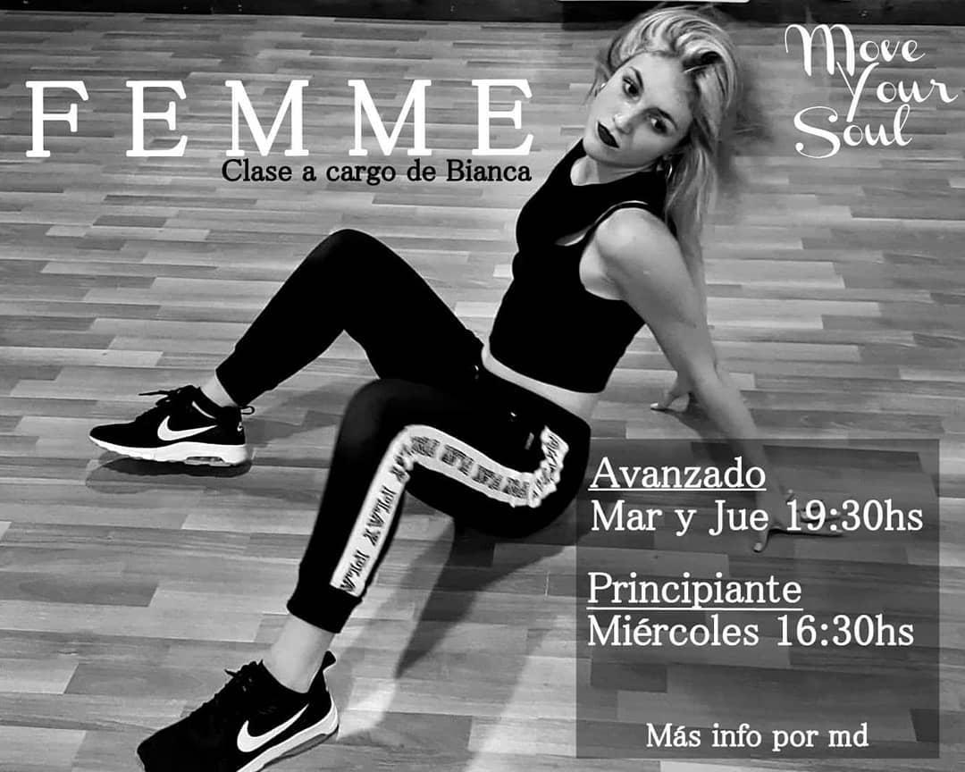 Clases de FEMME AVANZADO con Bianca Silvio