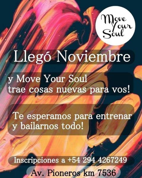 NOVIEMBRE en MOVE YOUR SOUL.. &iexcl;Tom&aacute; nota y enterate de todo lo NUEVO! 