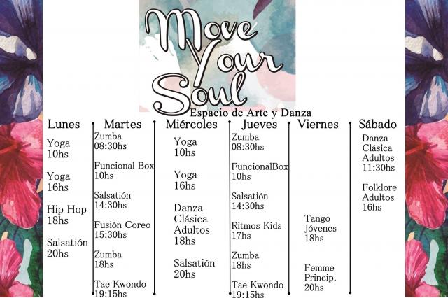 HORARIOS NOVIEMBRE MOVE YOUR SOUL