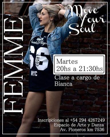 FEMME PRINCIPIANTES con Bianca Silvio en Move Your Soul