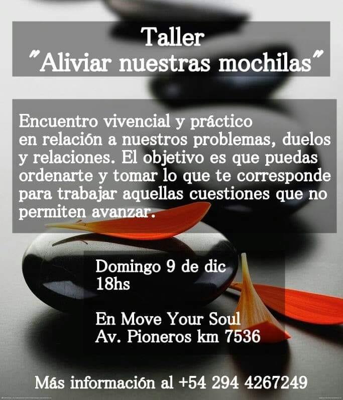 Taller "Aliviar nuestras mochilas"