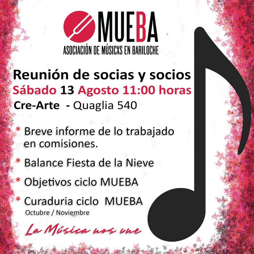 Pr&oacute;xima reuni&oacute;n s&aacute;bado 13 de agosto