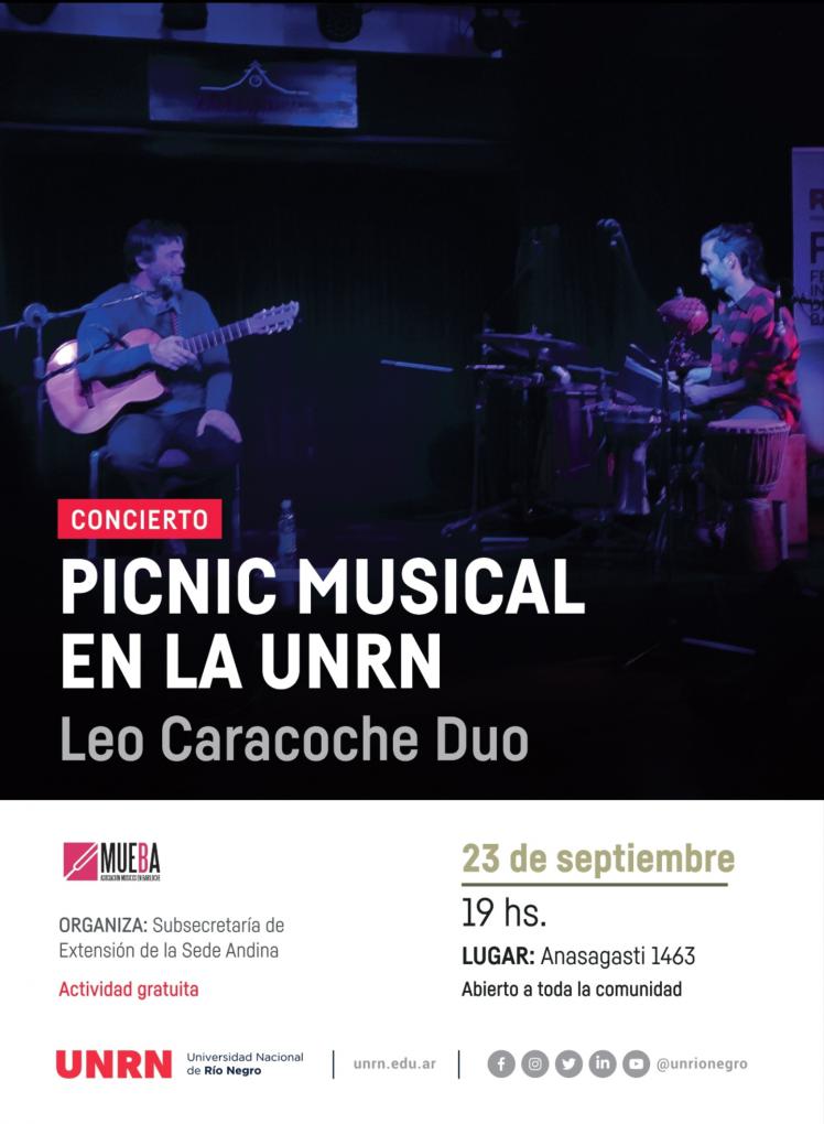 Leopoldo Caracoche D&uacute;o en PICNIC MUSICAL EN LA UNRN