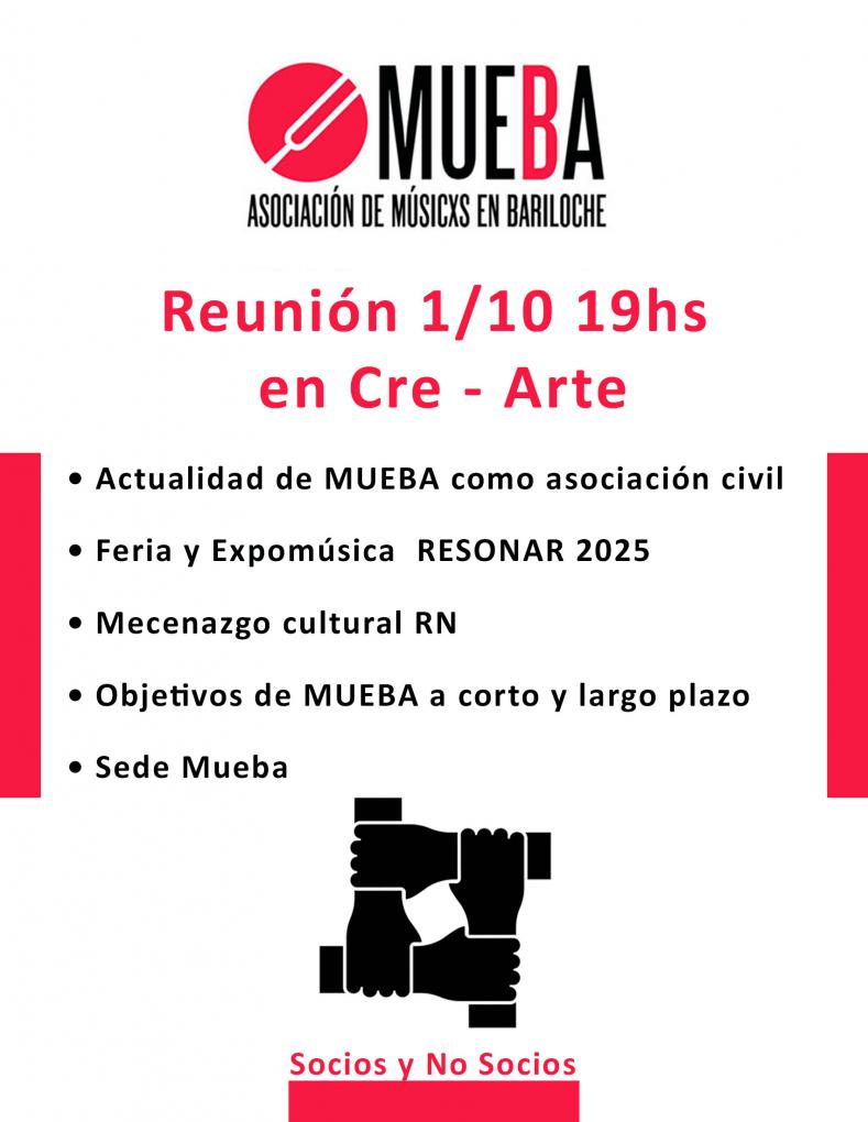 Reuni&oacute;n 1/10 19hs en Cre - Arte