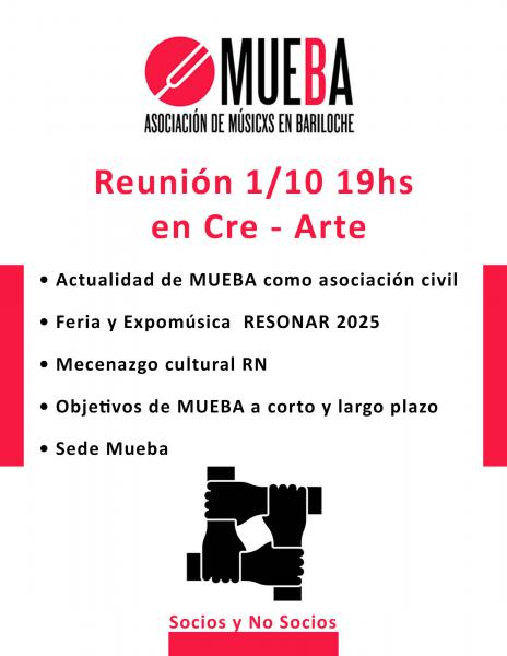 Reuni&oacute;n 1/10 19hs en Cre - Arte