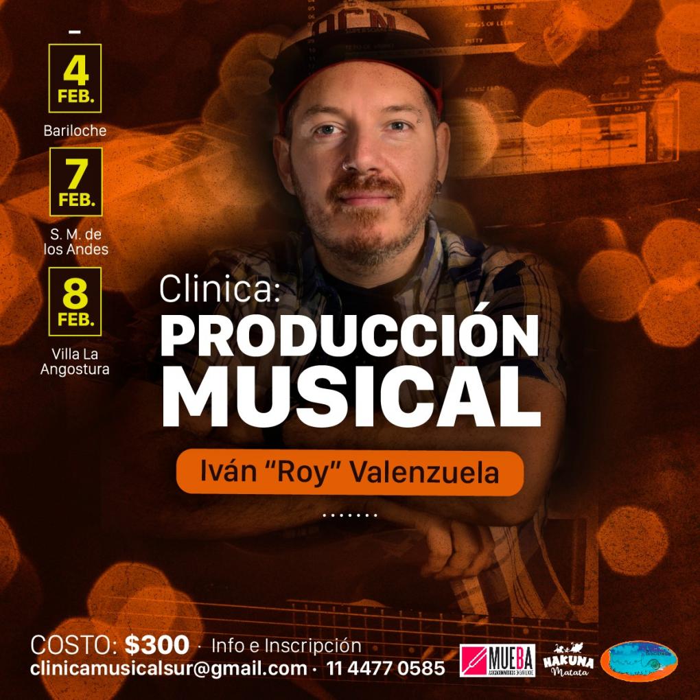 Cl&iacute;nica de Producci&oacute;n Musical con Ivan Roy Valenzuela