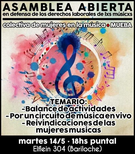 Asamblea abierta de m&uacute;sicxs - 14/5