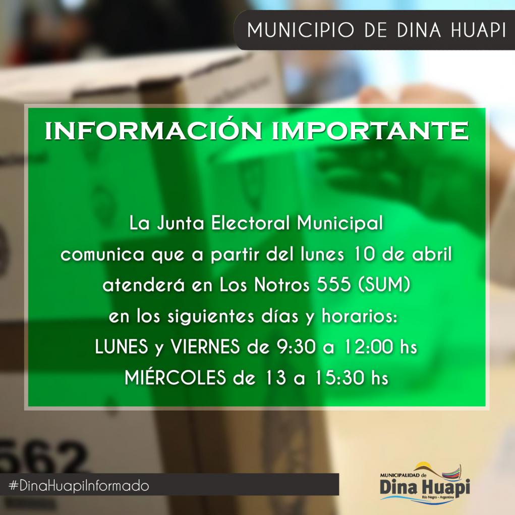 Informaci&oacute;n Importante