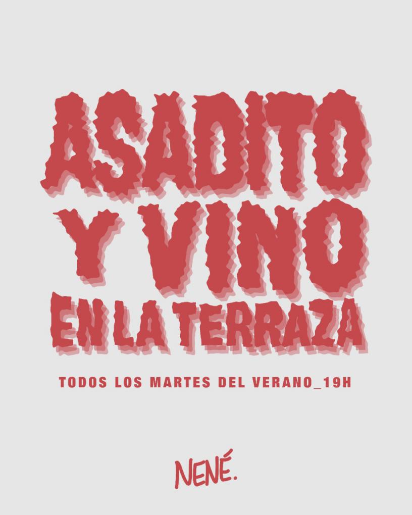 ASADITO Y VINO EN LA TERRAZA