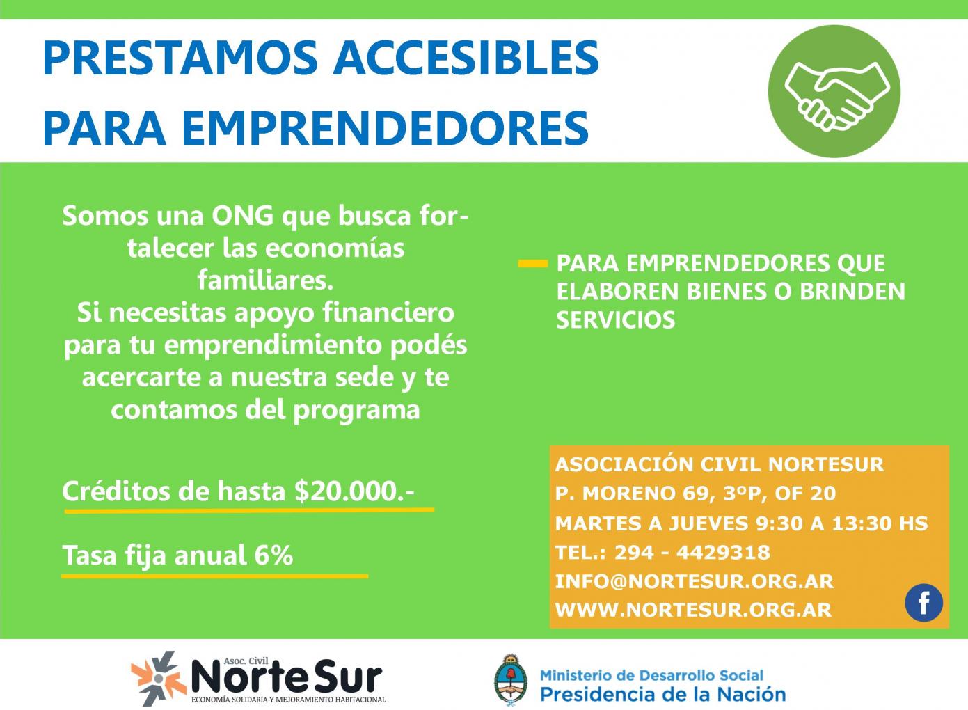 PRESTAMOS ACCESIBLES PARA EMPRENDEDORES