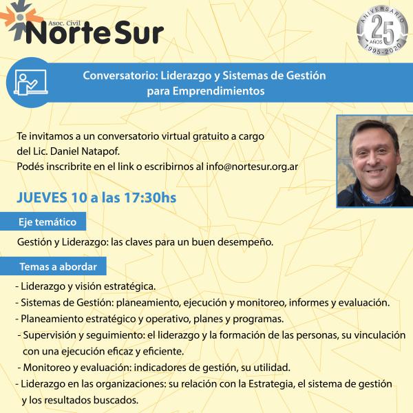 Conversatorio: Liderazgo y Sistemas de Gesti&oacute;n para Emprendimientos