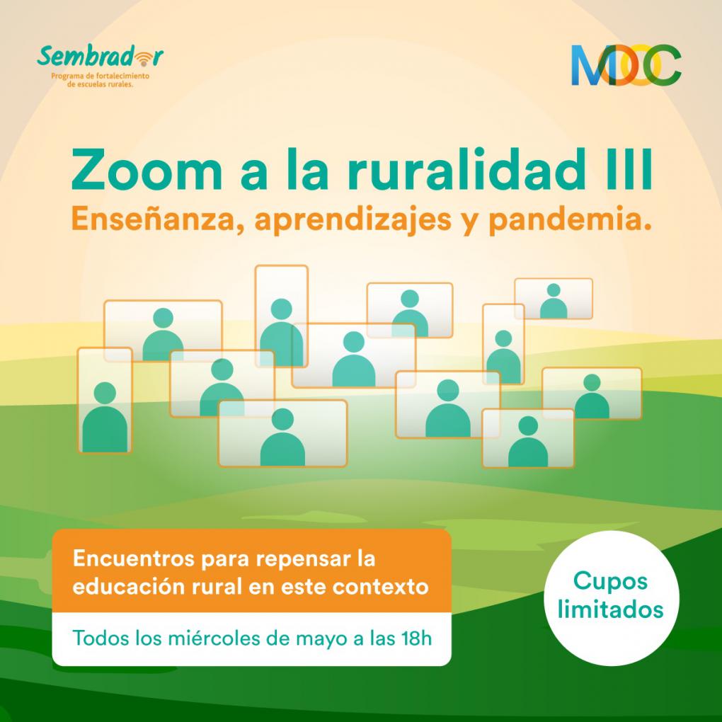 Lanzan la 3&deg; edici&oacute;n de "Zoom a la ruralidad: ense&ntilde;anza, aprendizajes y pandemia"