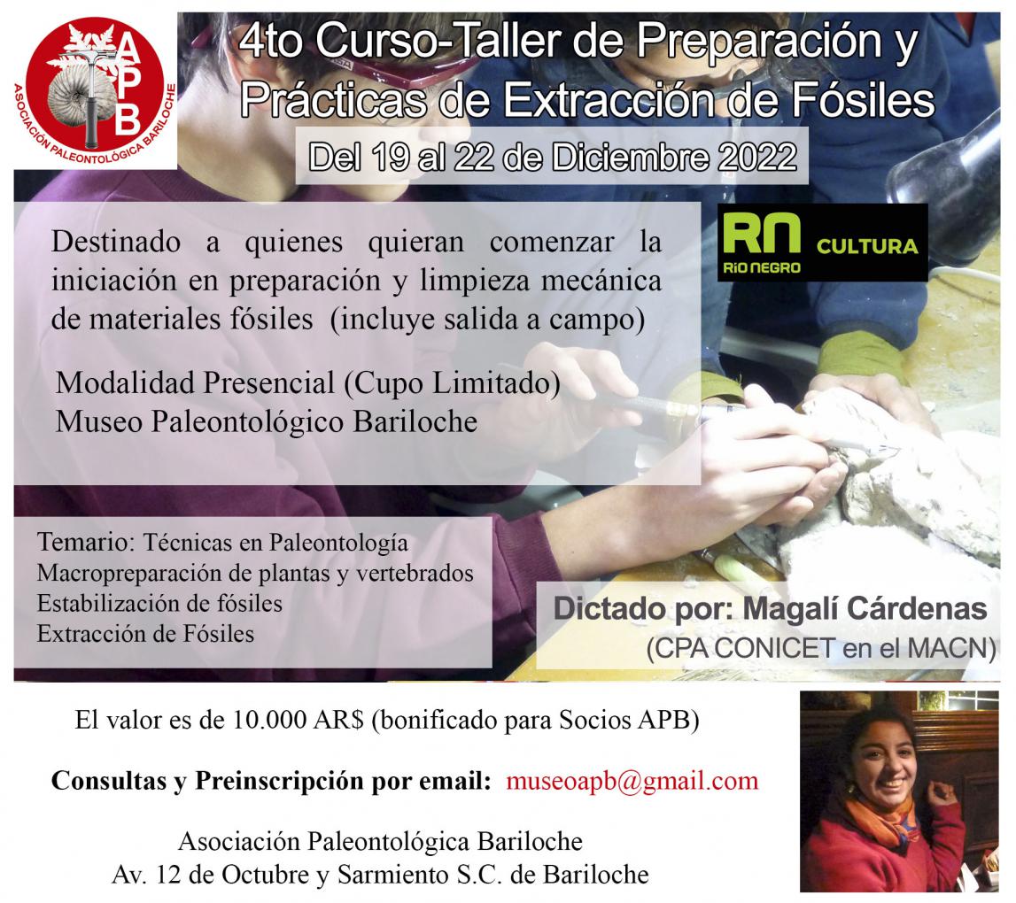 4to Curso-Taller de preparaci&oacute;n y practicas de extracci&oacute;n de f&oacute;siles