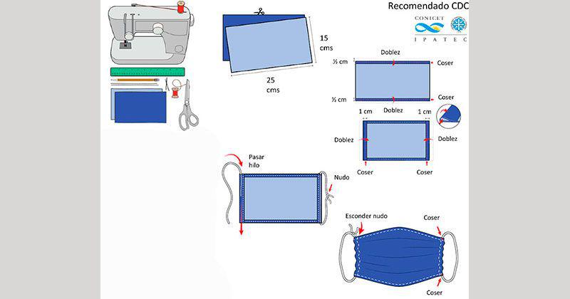 Lanzan campa&ntilde;a para confeccionar tapabocas para toda la comunidad
