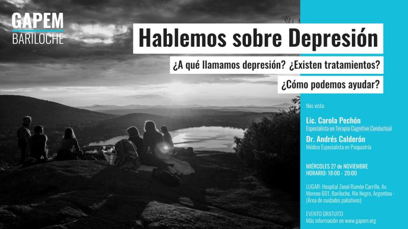 Hablemos de Depresi&oacute;n - Pr&oacute;xima charla de GAPEM