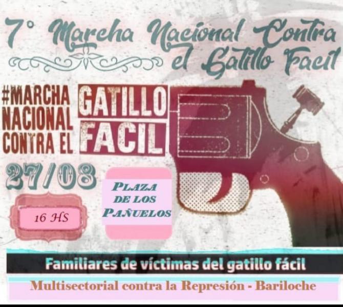 Este viernes 27 de agosto 7&deg; marcha nacional contra el gatillo f&aacute;cil