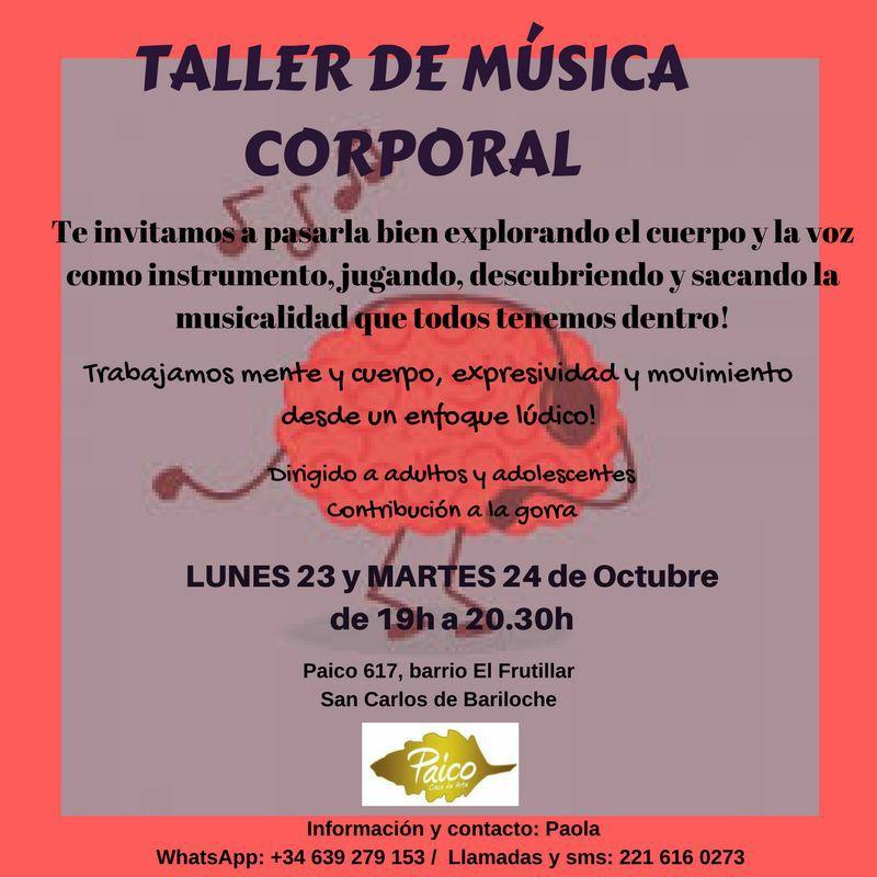 TALLER DE M&Uacute;SICA CORPORAL