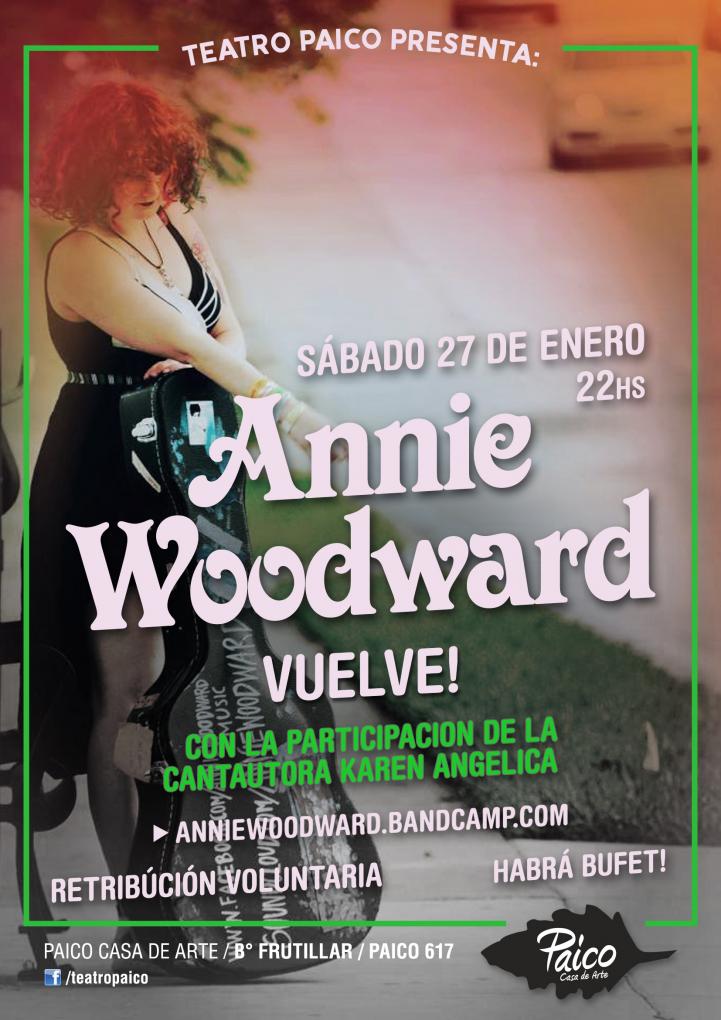 ANNIE WOOWARD VUELVE AL SUR!