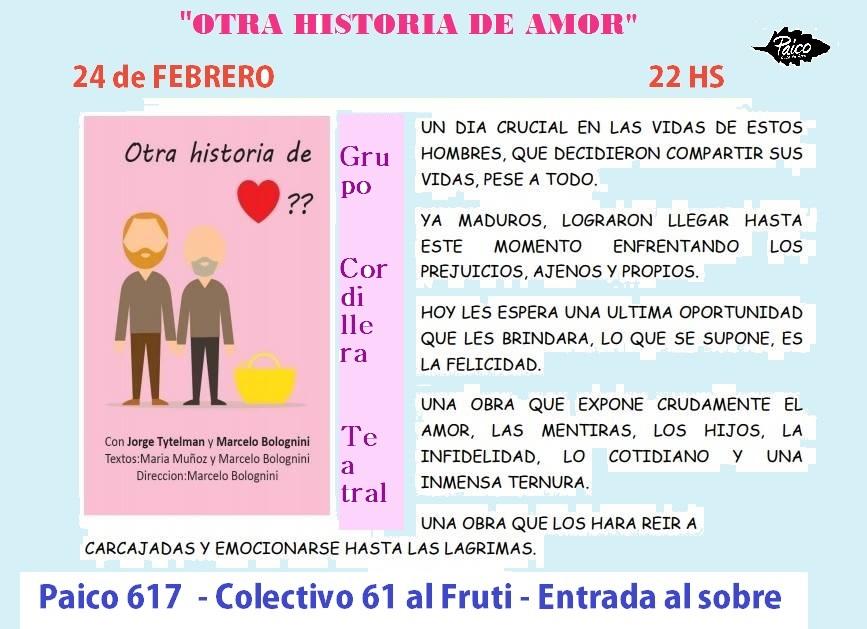 OTRA HISTORIA DE AMOR - obra de teatro.- Andr&eacute; Gal&iacute;, cantautor.