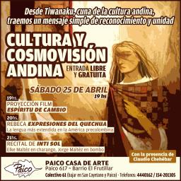 CULTURA Y COSMOVISI&Oacute;N ANDINA