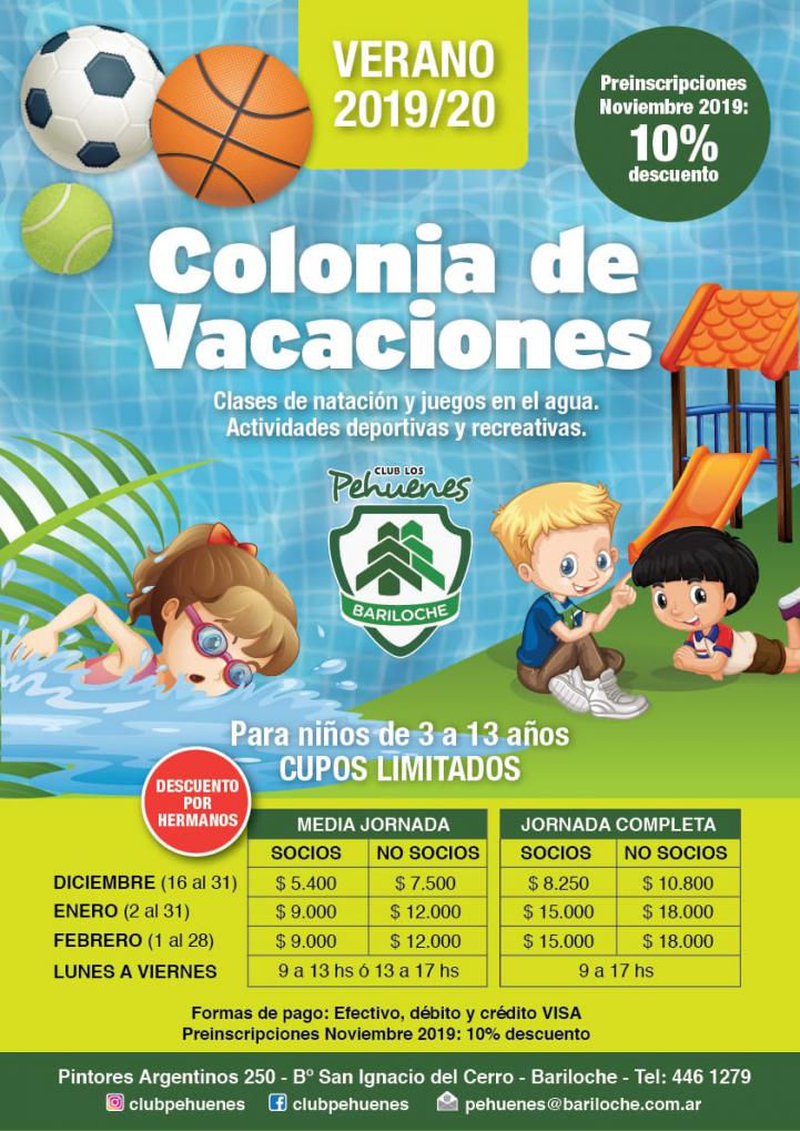 COLONIA DE VACACIONES 2019 / 2020