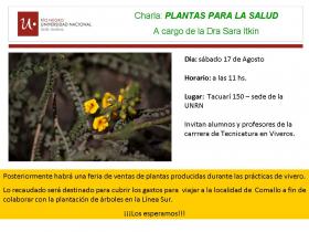 Charla y Feria de plantas de la carrera de Tecnicatura en vivero 