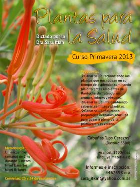 Comienza el Curso de Plantas para la Salud-Primavera 2013