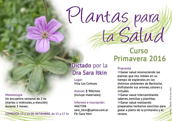 Abierta la inscripci&oacute;n al Curso de Primavera de "Plantas para la Salud"