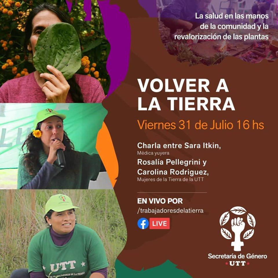 Charla en vivo por Faceboook "Volver a la Tierra"