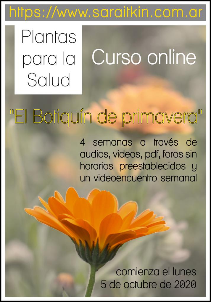 Curso online "El Botiqu&iacute;n de primavera"
