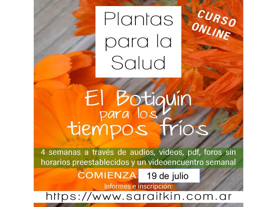 Curso online "Botiqu&iacute;n para los tiempos fr&iacute;os"