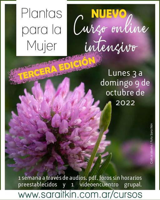 Curso online intensivo "Plantas para la mujer"