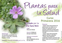 Abierta la inscripci&oacute;n al Curso de Primavera de Plantas para la Salud