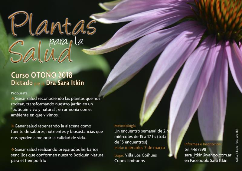 abierta la inscripci&oacute;n al Curso de Oto&ntilde;o Plantas para la Salud