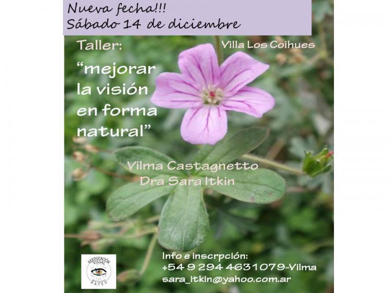 Taller de Visi&oacute;n Natural S&aacute;bado 14 de diciembre