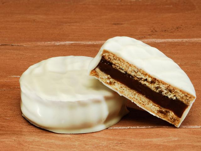 Alfajor Artesanal con Chocolate Blanco Clsico