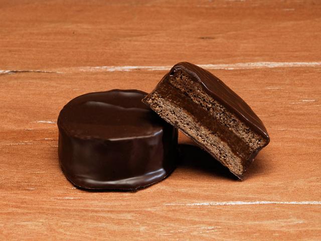 Mini Alfajor Artesanal con Chocolate Negro Clsico