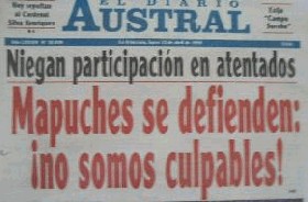  Auto atentados de las empresas Forestales en Chile