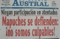  Auto atentados de las empresas Forestales en Chile