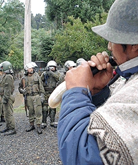Fuerzas especiales desalojaron a mapuches en Likan-Ray