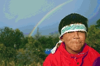 Locro comunitario en Santa Rosa Mapuche, a tres meses de la recuperaci&oacute;n