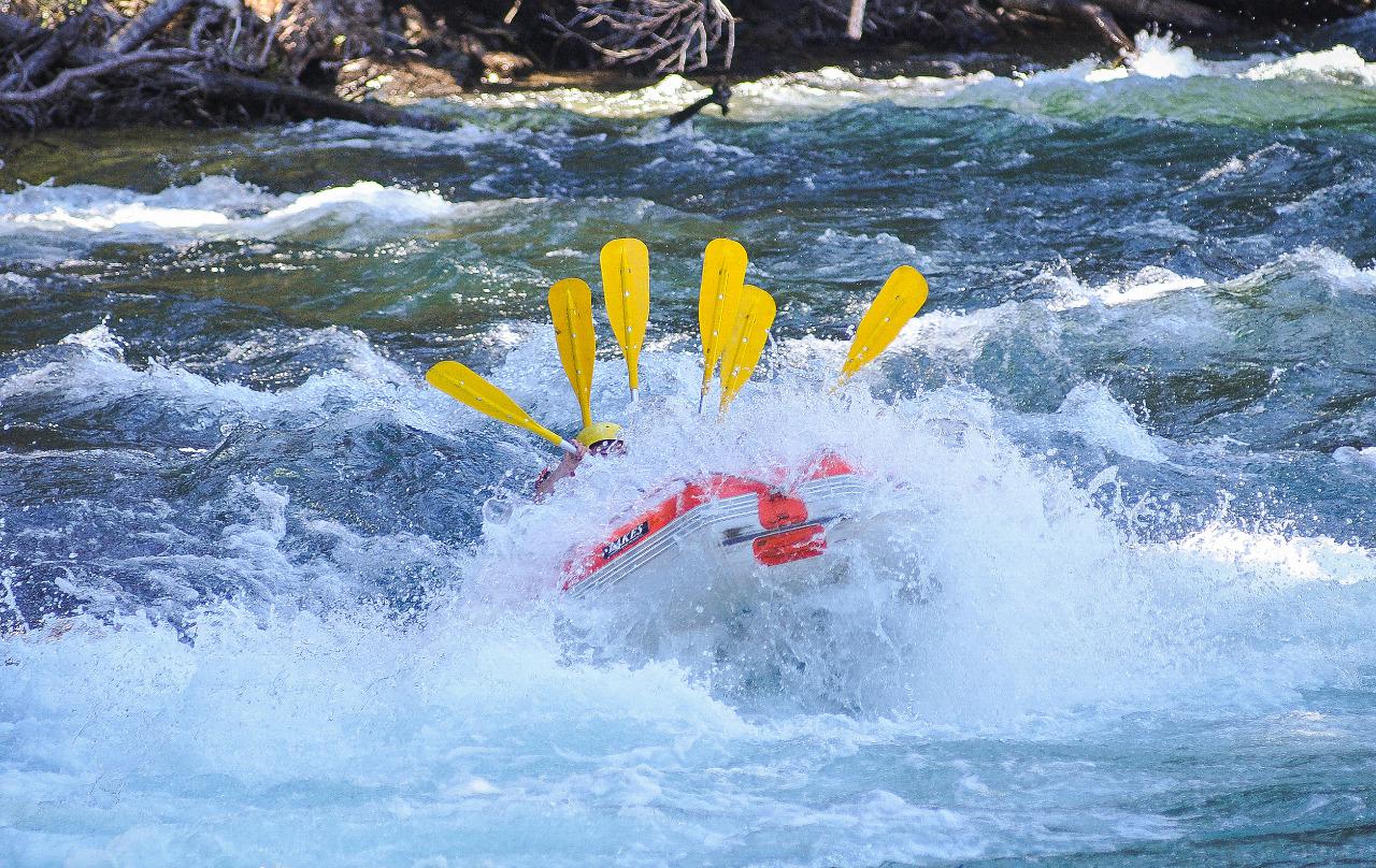 Rafting confluencia Rio Manso con Rio Villegas