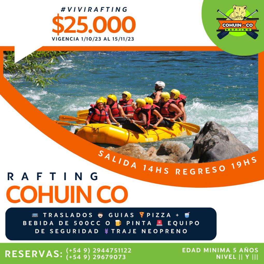 Precio y descripcion Rafting Rio Manso