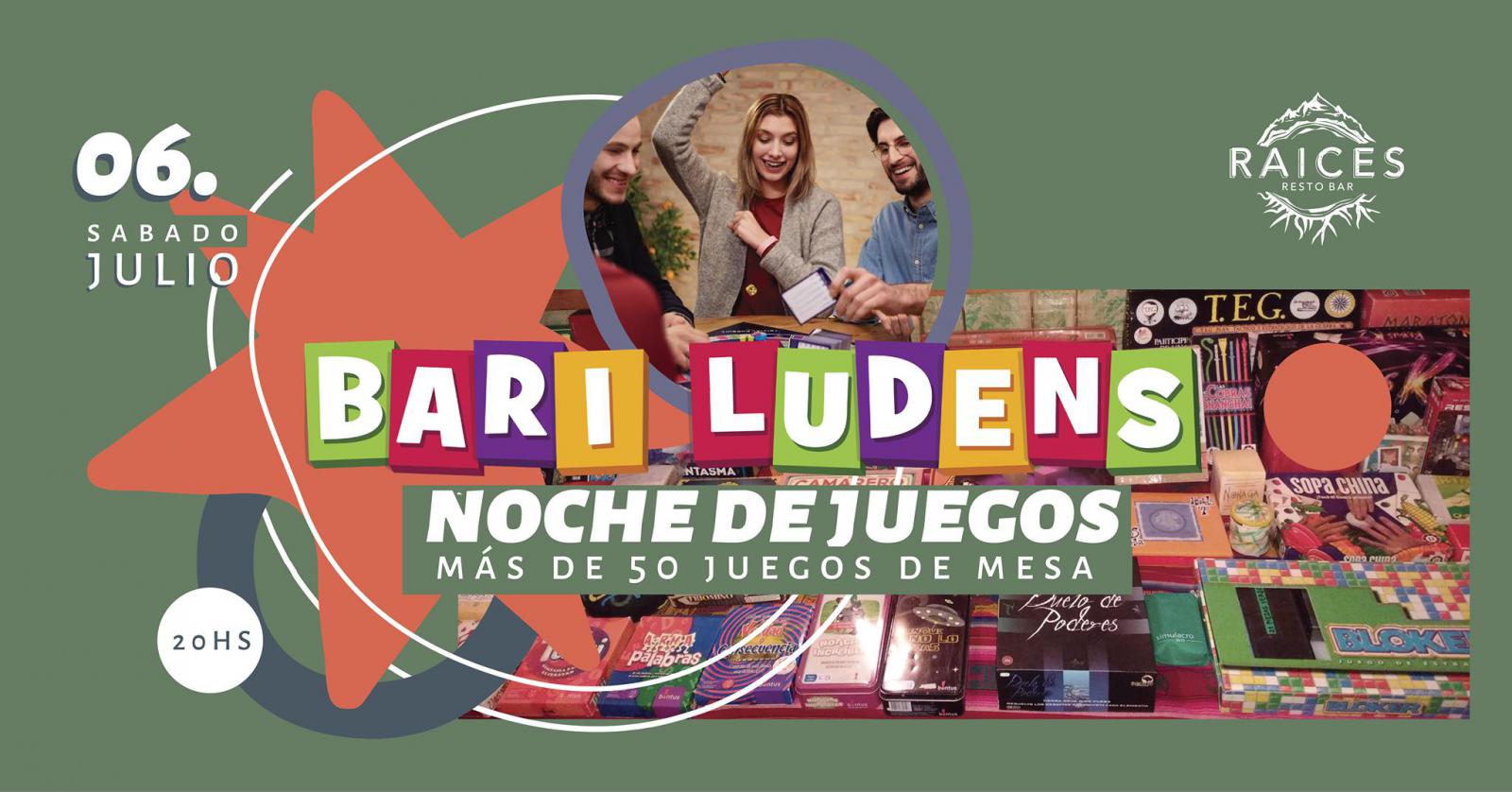 Noche de juegos y Sorteo con Bari Ludens en Raices