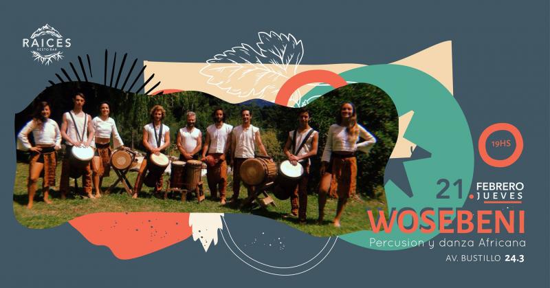 &iexcl;Wosebeni: Percusi&oacute;n y Danza Africana en Raices!